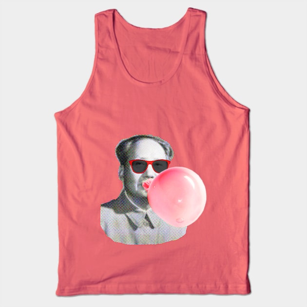 MAO ZEDONG with pink bubble gum Tank Top by ZOO OFFICIAL